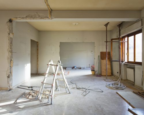 Interior photography. Apartment not renovated, room before renovation